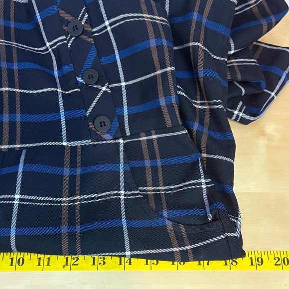 Zara Premium Plaid Pinafore Jumpsuit | Tailored Academic Chic - Picture 12 of 14